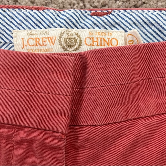 J. Crew Chino Shorts Rust Red Size 0 - Picture 2 of 3